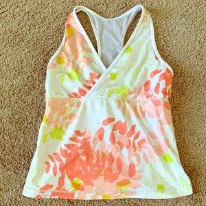 Lululemon floral print workout tank
